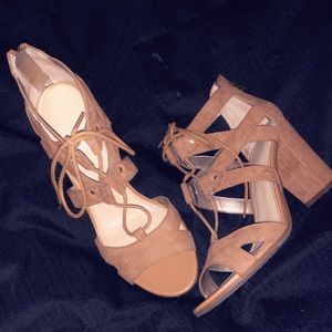 Emilia lace-up heel sandals